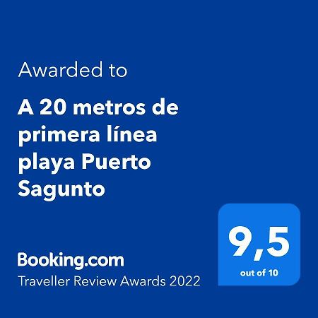A 20 Metros De Primera Linea Playa Puerto Sagunto Ascensor Wifi Екстер'єр фото